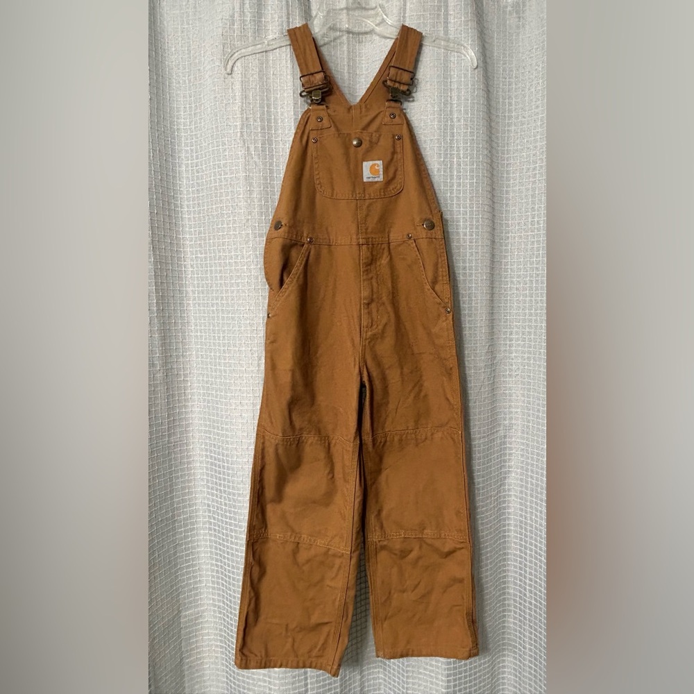 Carhartt Boys' Duck Washed Bib Overall
